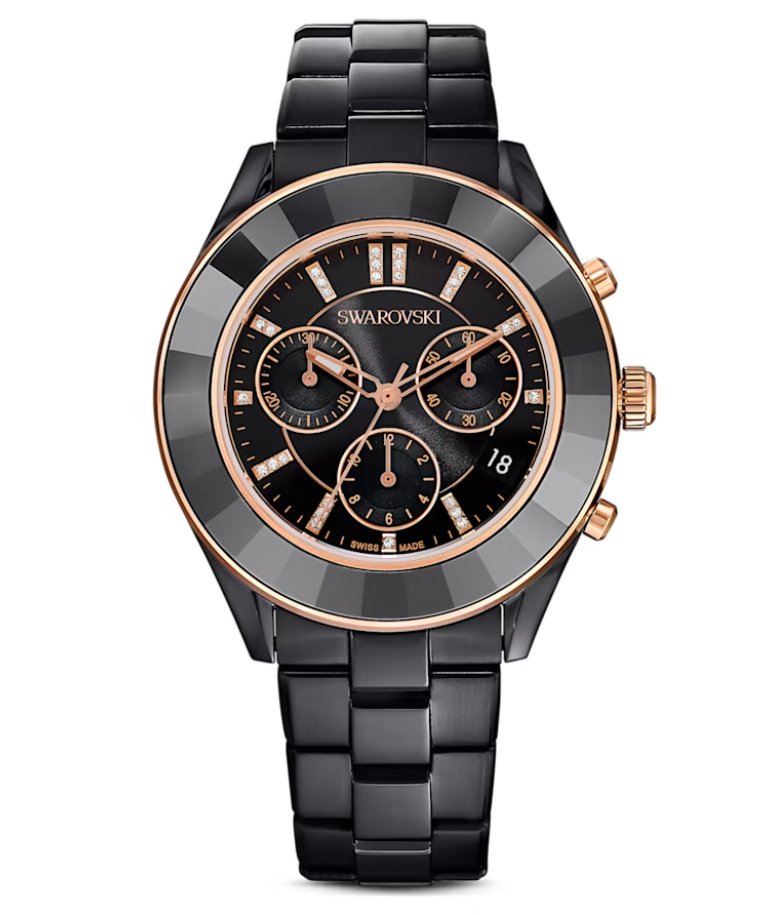 Swarovski Watch Octea Lux Chrono Black 5610472 -korean beauty