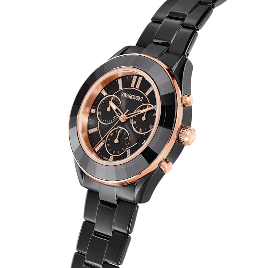 Swarovski Watch Octea Lux Chrono Black 5610472 -korean beauty