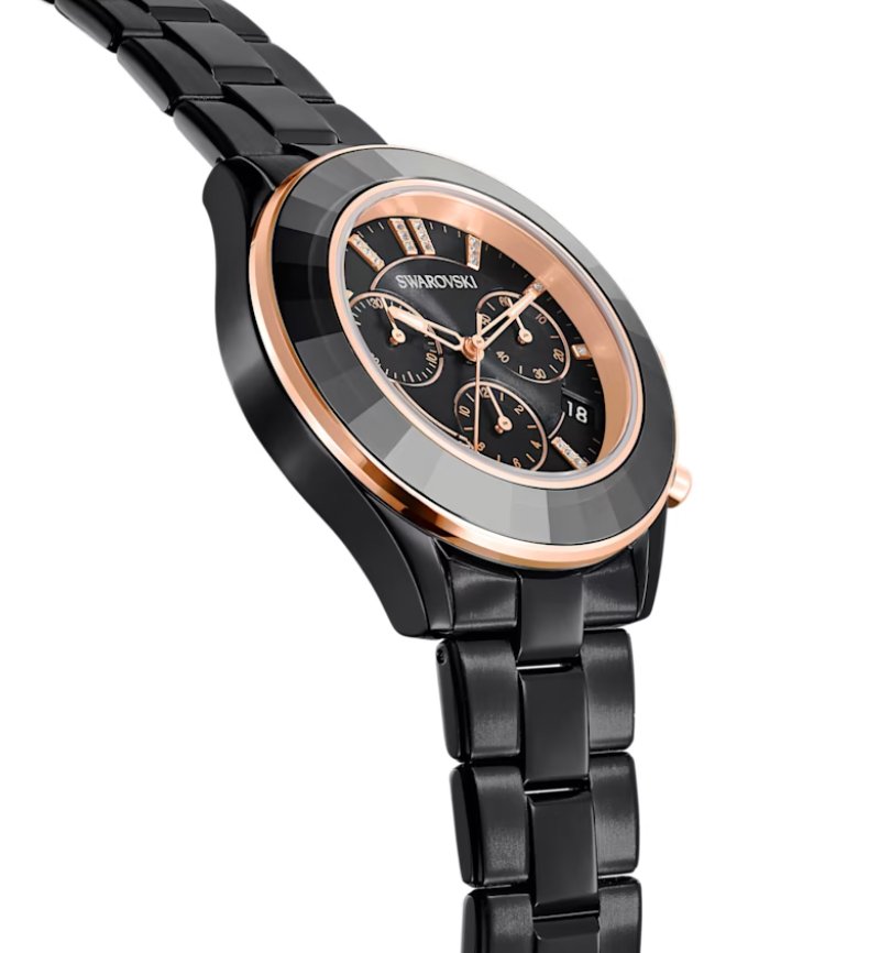 Swarovski Watch Octea Lux Chrono Black 5610472 -korean beauty