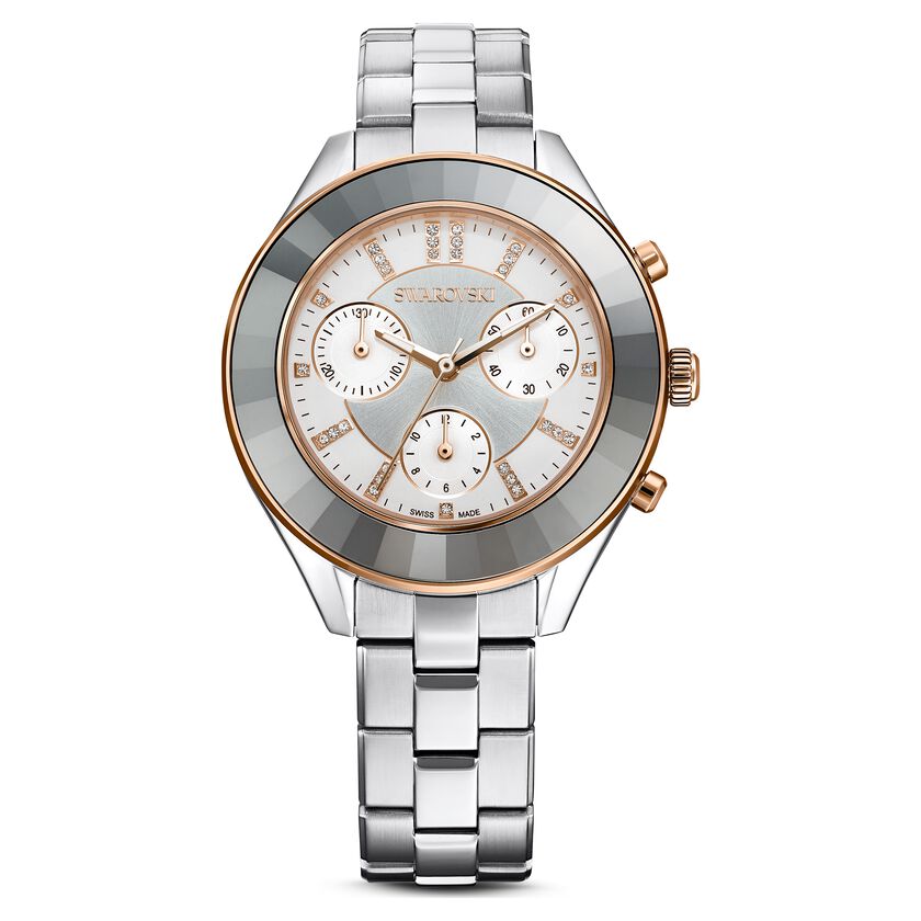 Swarovski Unisex Watch Octea Lux Sport Steel White 5610494 -korean beauty