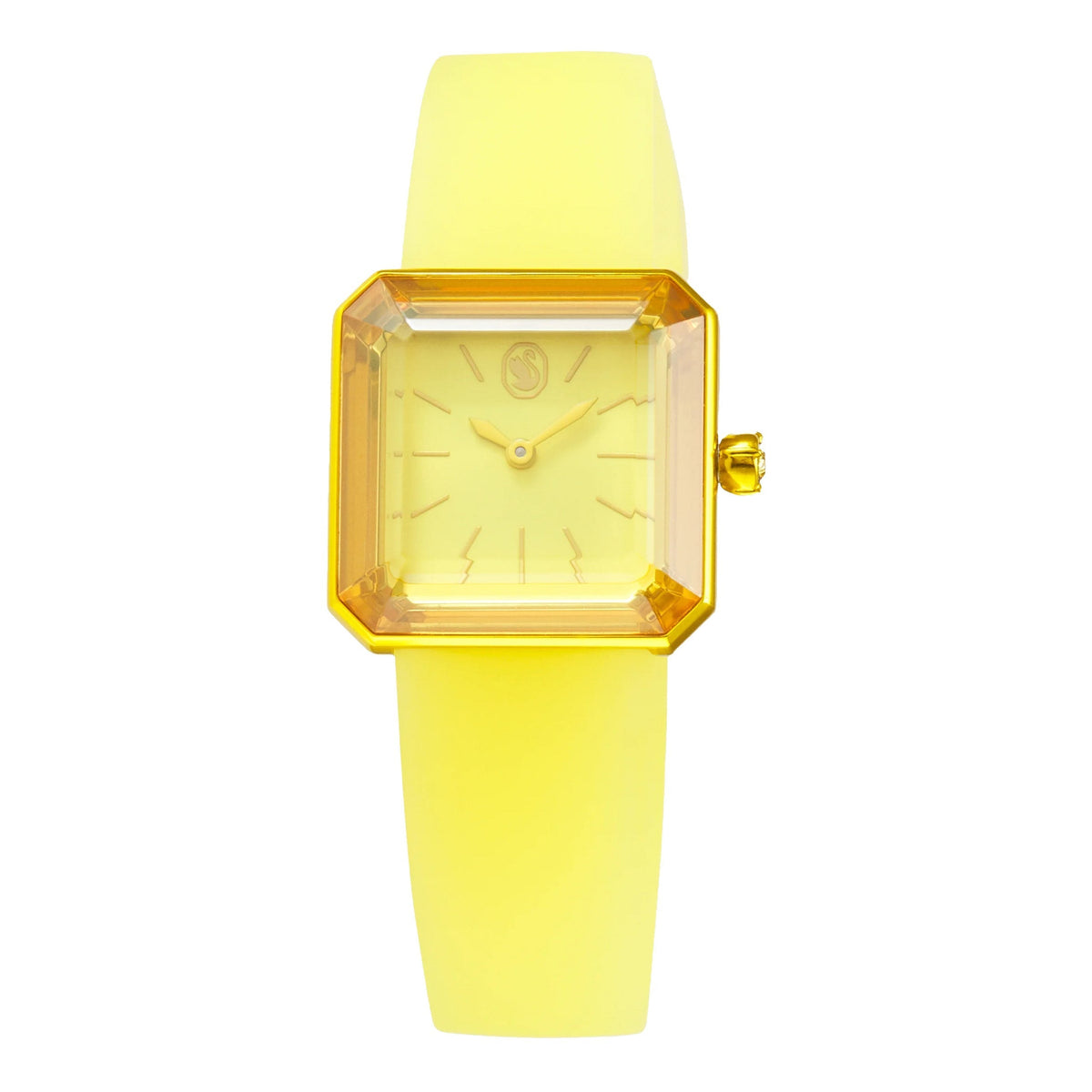 Swarovski Watch Lucent With Silicone Strap Yellow 5624382 -korean beauty