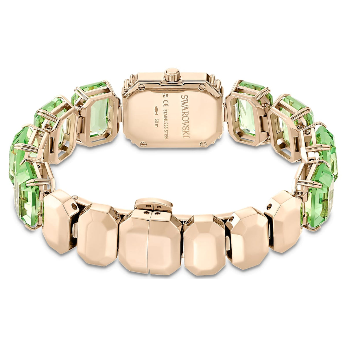Swarovski Octagon Cut Green Ladies Watch 5630834 -korean beauty