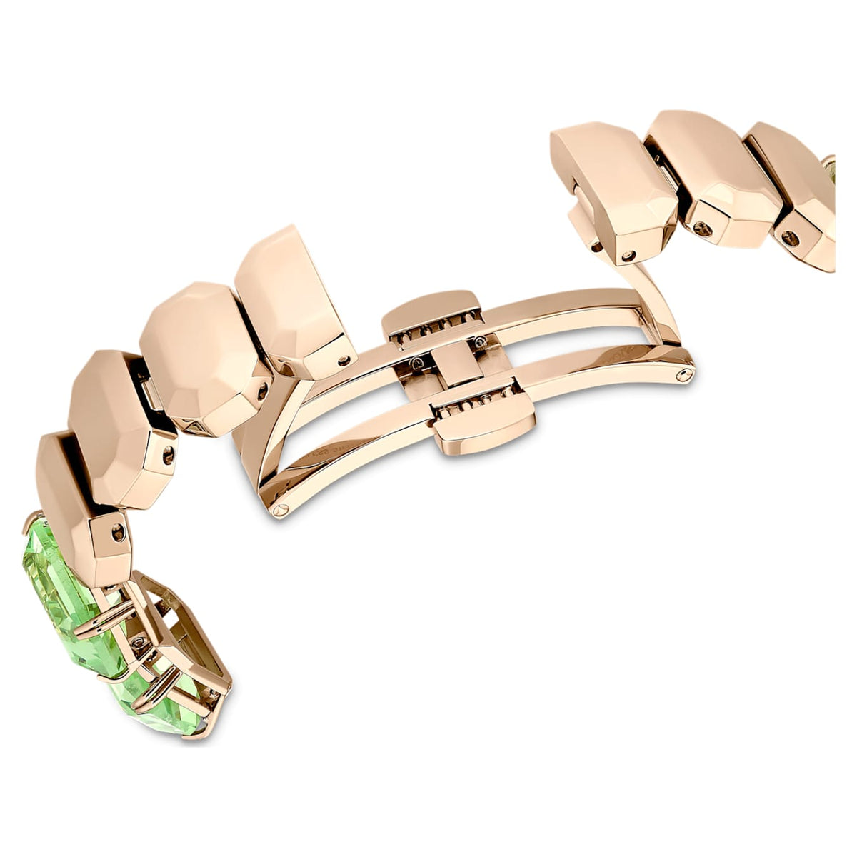 Swarovski Octagon Cut Green Ladies Watch 5630834 -korean beauty