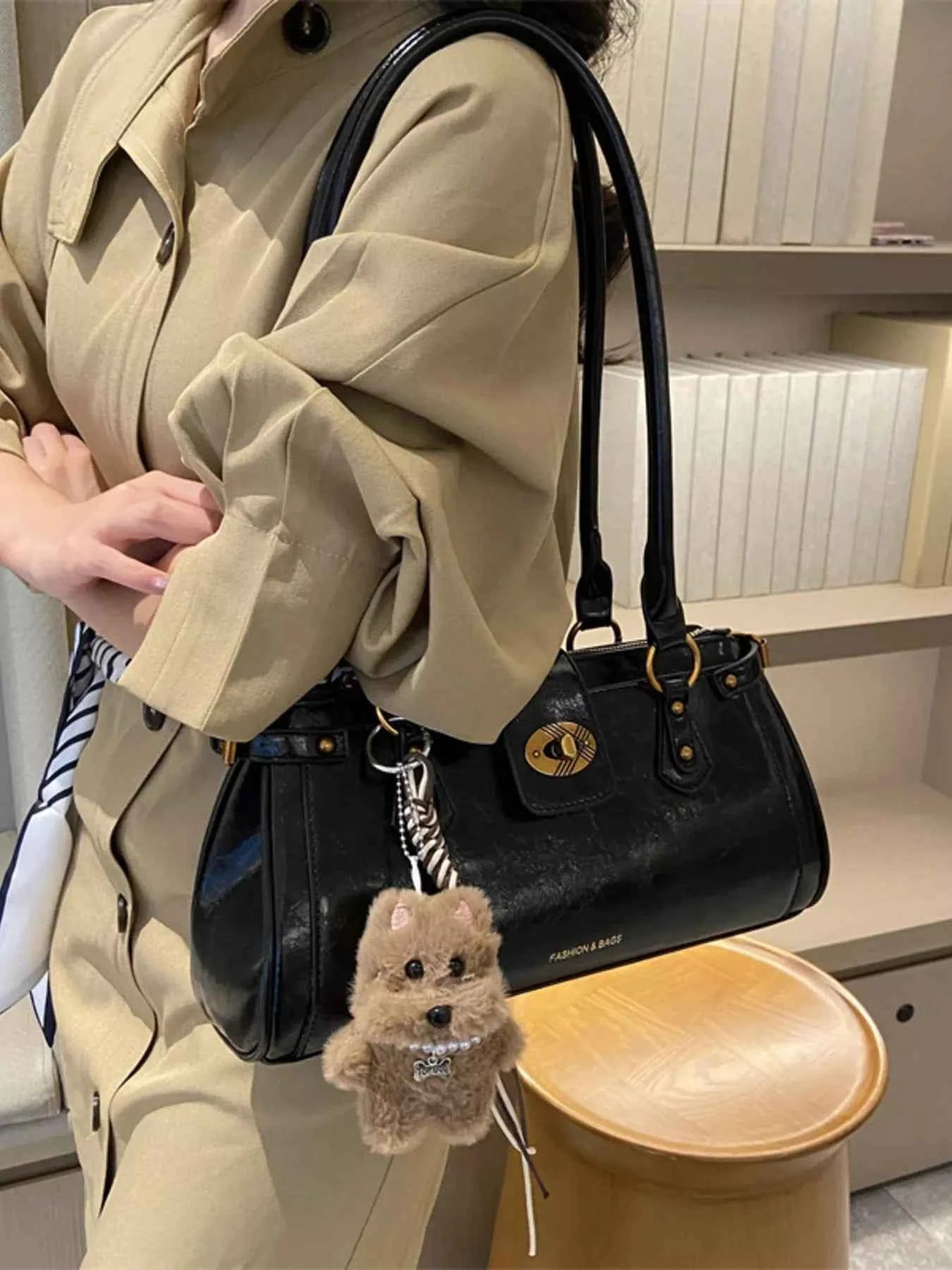 PU Leather Shoulder Bag