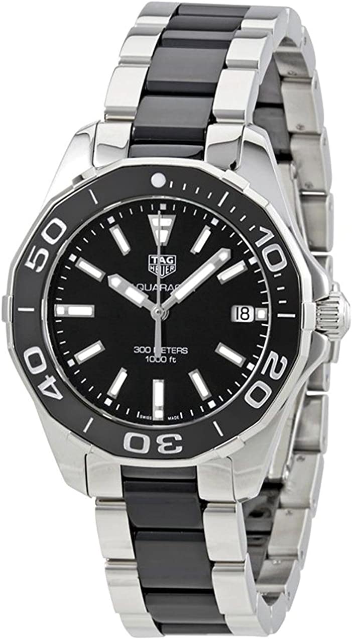 Tag Heuer Aquaracer Stainless Steel And Black Ceramic Ladies Watch -korean beauty