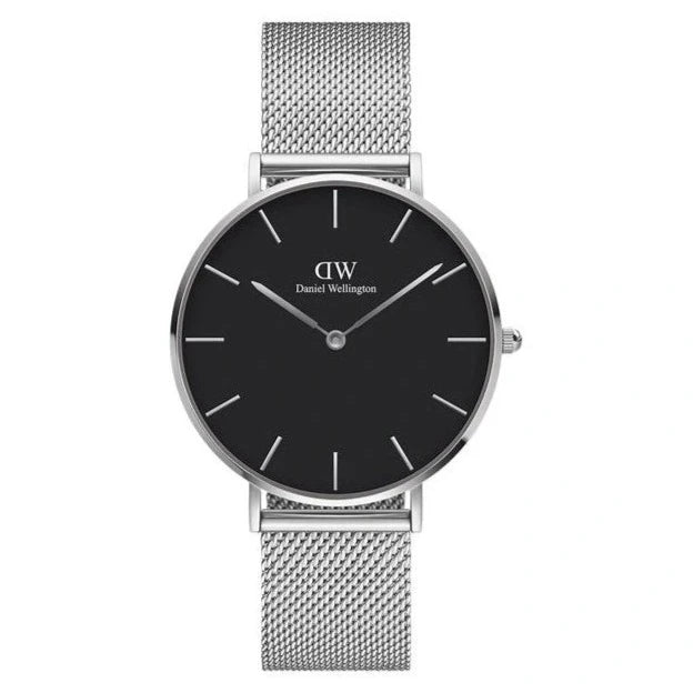 Daniel Wellington Mens Black Petite Stirling Watch Dw00100304 -korean beauty
