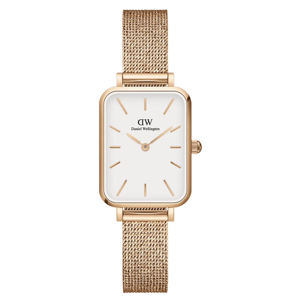 Daniel Wellington Ladies Rose Gold Quadro Watch Dw00100431 -korean beauty