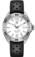 Tag Heuer Formula 1 Quartz White Dial Black Rubber Strap Watch For Men Waz2114 Ft8023 -korean beauty