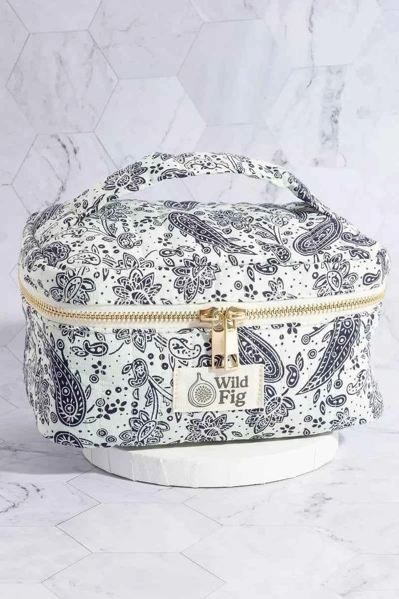 Fame Paisley Pattern Makeup Case Cosmetic Bag