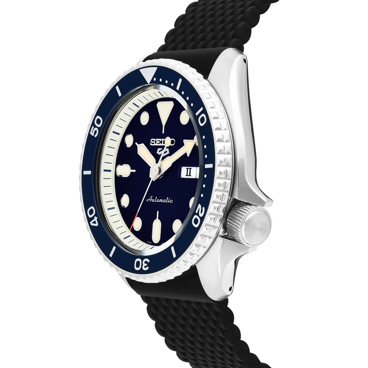 Seiko 5 Sports Auto Mens Blue Watch Srpd71k2 -korean beauty