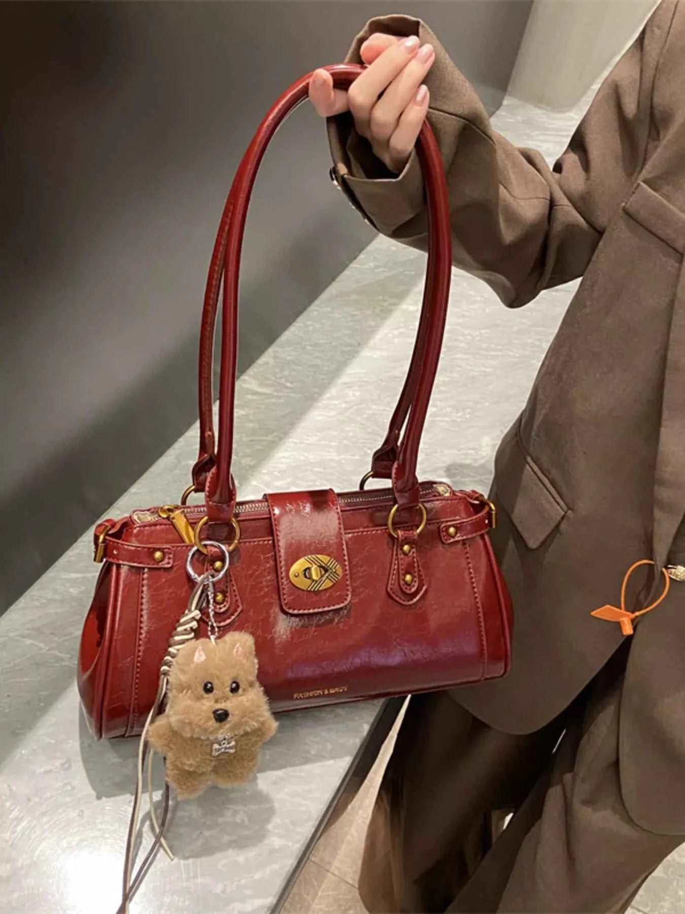 PU Leather Shoulder Bag