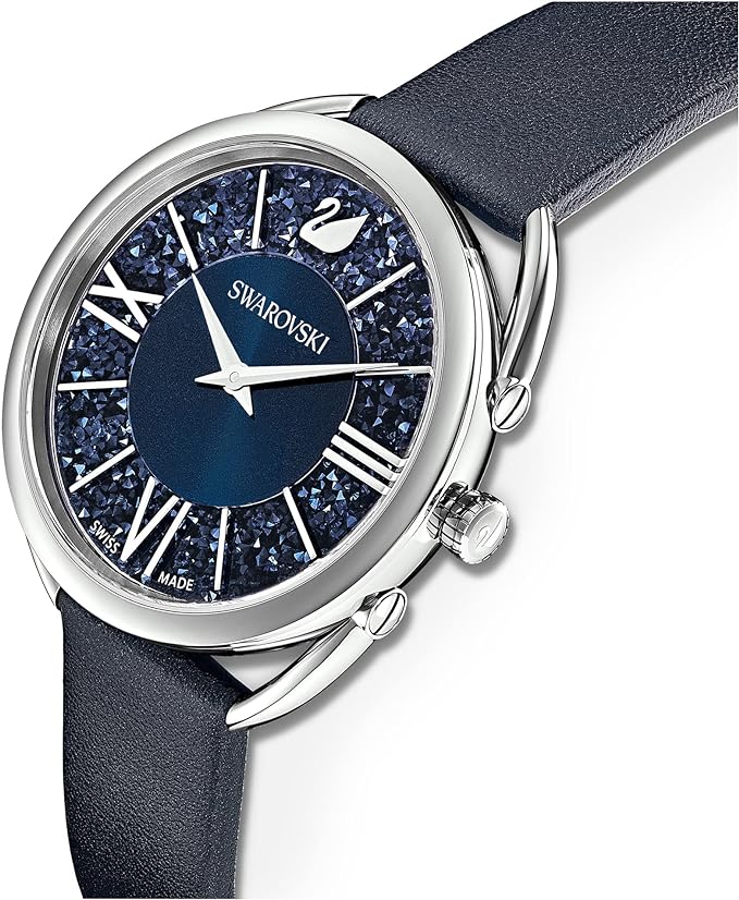 Swarovski Ladies Glam Watch Crystalline Crystal Blue 5537961 -korean beauty