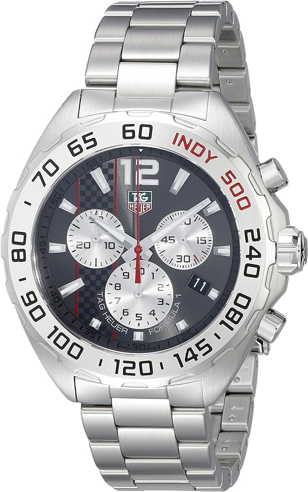 Tag Heuer Formula 1 Quartz Chronograph Grey Dial Silver Steel Strap Watch For Men Caz1114 Ba0877 -korean beauty