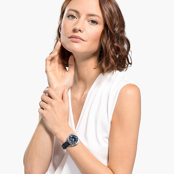 Swarovski Ladies Glam Watch Crystalline Crystal Blue 5537961 -korean beauty