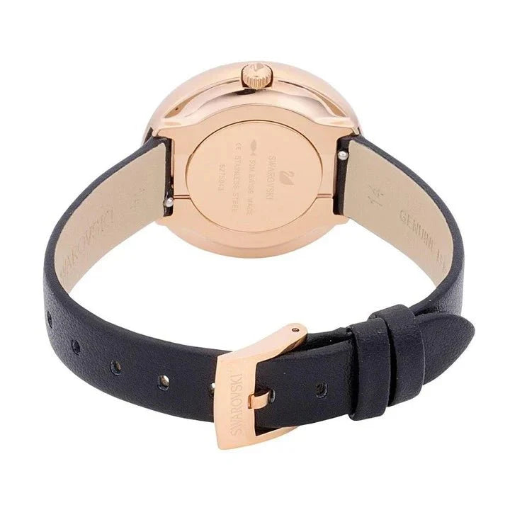 Swarovski Watch Crystalline Pure Rose Gold Black 5275043 -korean beauty