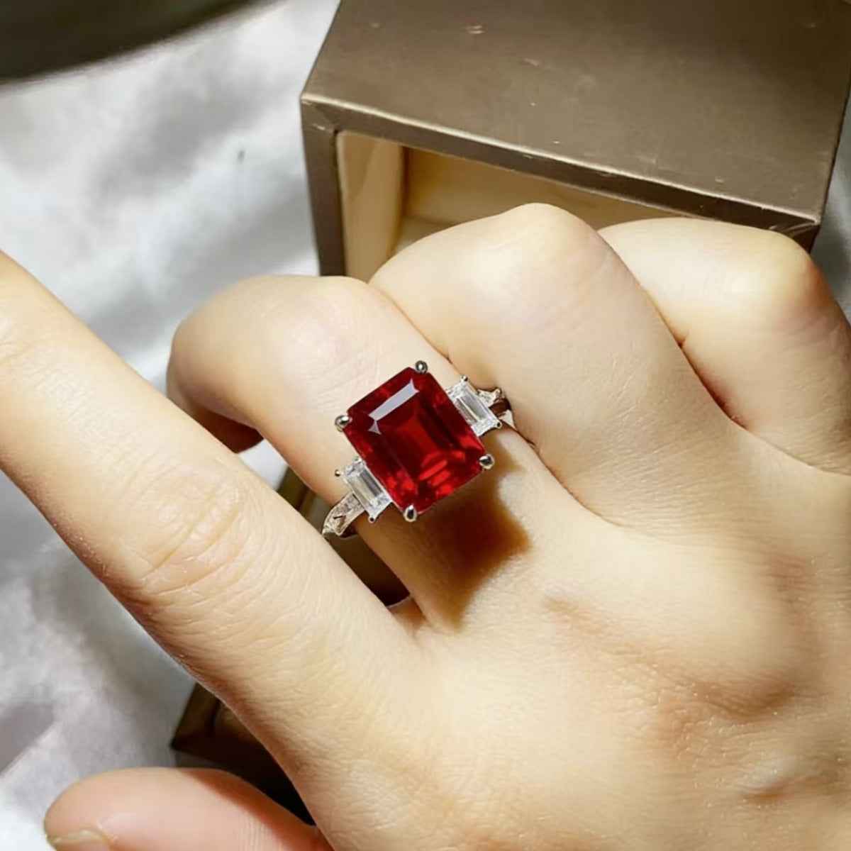 5 Carat Moissanite 925 Sterling Silver Ring