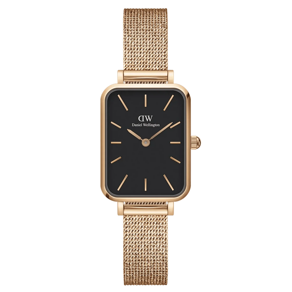 Daniel Wellington Ladies Rose Gold Quadro Watch Dw00100432 -korean beauty