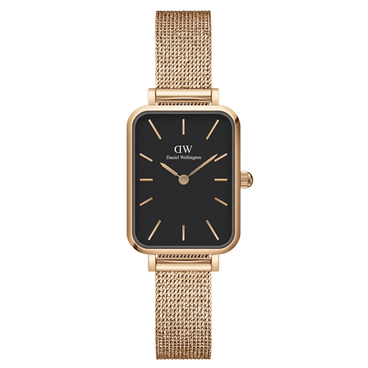 Daniel Wellington Ladies Rose Gold Quadro Watch Dw00100432 -korean beauty