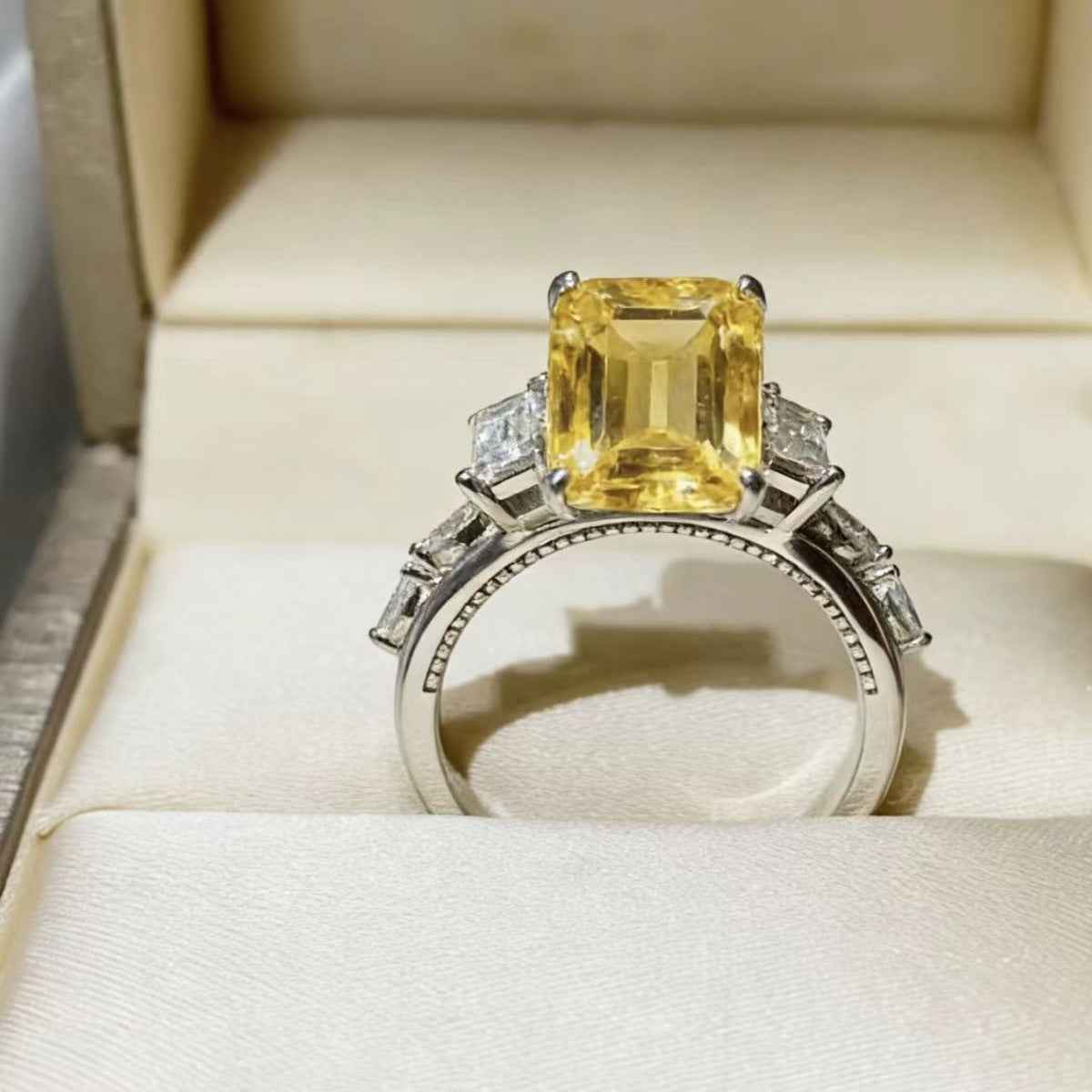 5 Carat Moissanite 925 Sterling Silver Ring