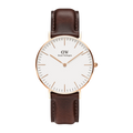 Daniel Wellington Classic Bristol Ladies Brown Watch Dw00100039 -korean beauty