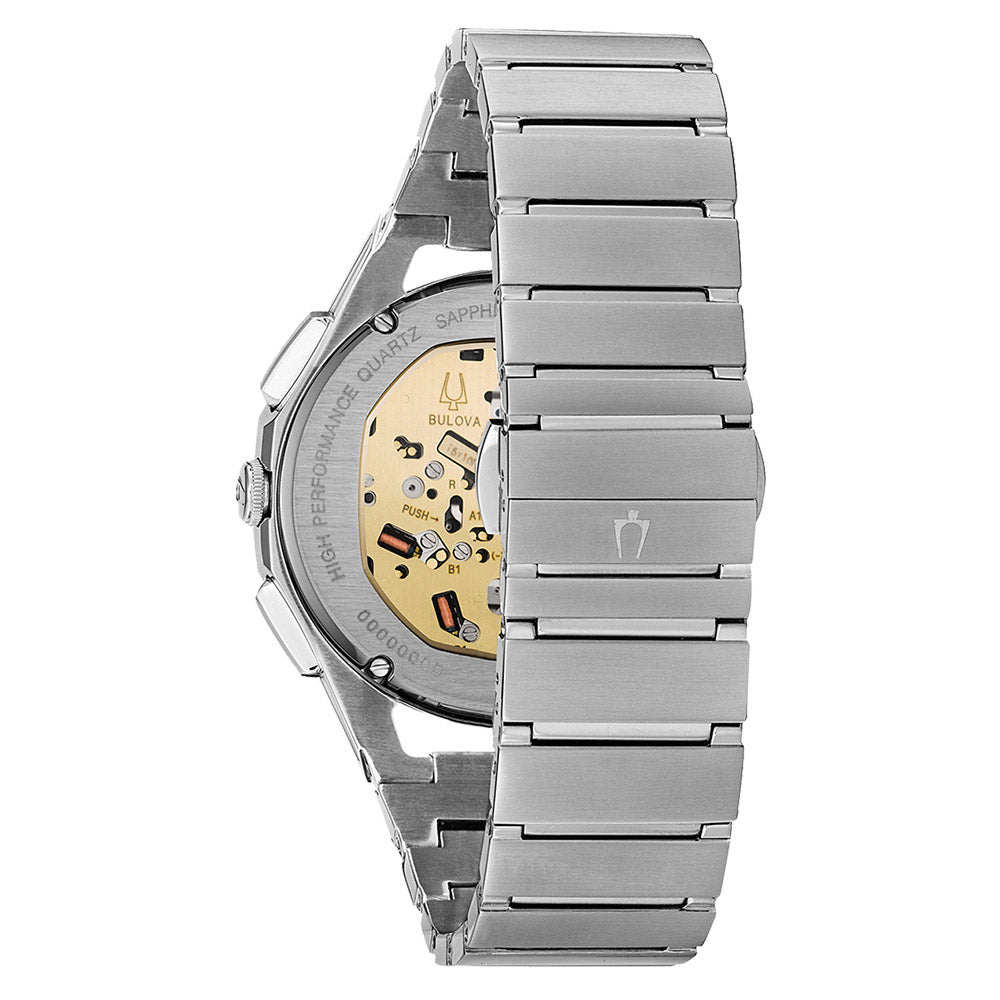 Bulova Curv Mens Blue Watch 96a205 -korean beauty