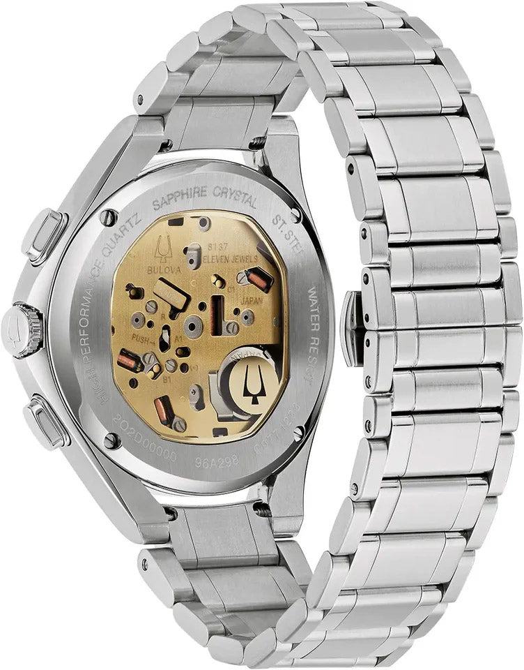 Bulova Curv Mens Grey Watch 96a298 -korean beauty