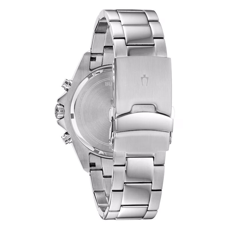 Bulova Marine Star Mens Blue Watch 96b256 -korean beauty