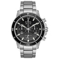 Bulova Marine Star Mens Black Watch 96b272 -korean beauty