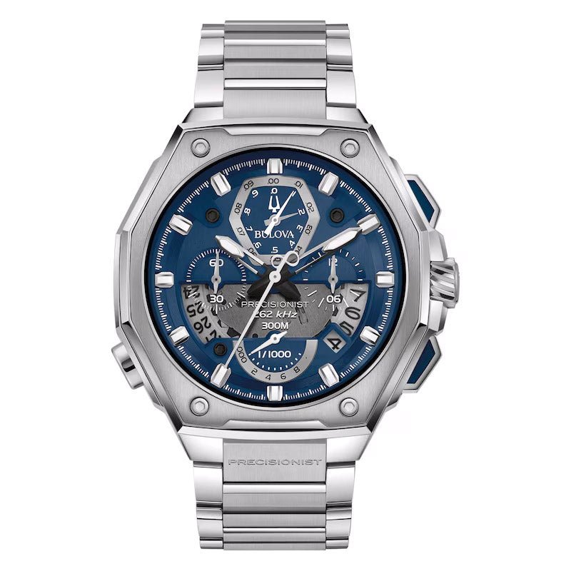 Bulova Icon Mens Blue Watch 96b349 -korean beauty