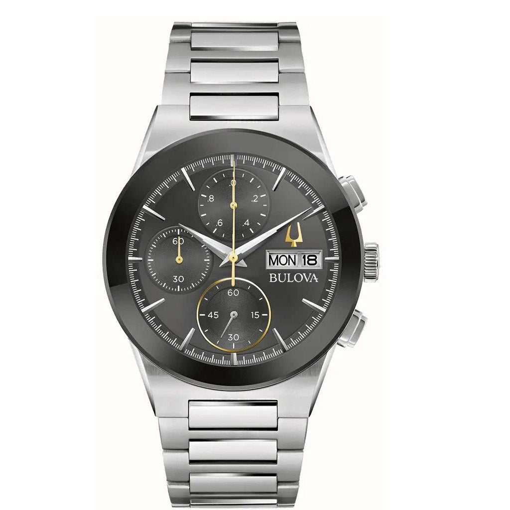 Bulova Millennia Mens Silver Watch 96c149 -korean beauty
