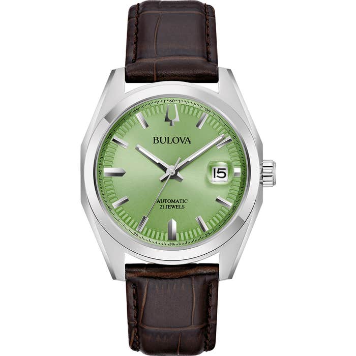 Gents Surveyor Green Dial Watch 96b427 -korean beauty