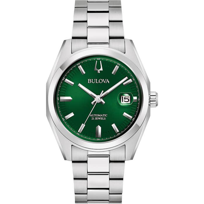 Gents Surveyor Green Dial Watch 96b429 -korean beauty