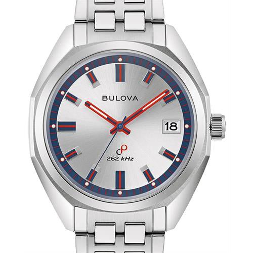 Bulova Jet Star Automatic Mens Silver Watch 96k112 -korean beauty