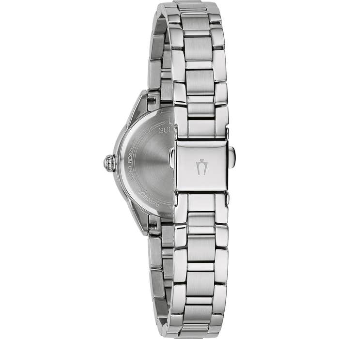 Ladies Steel Blue Dial Watch 96p250 -korean beauty