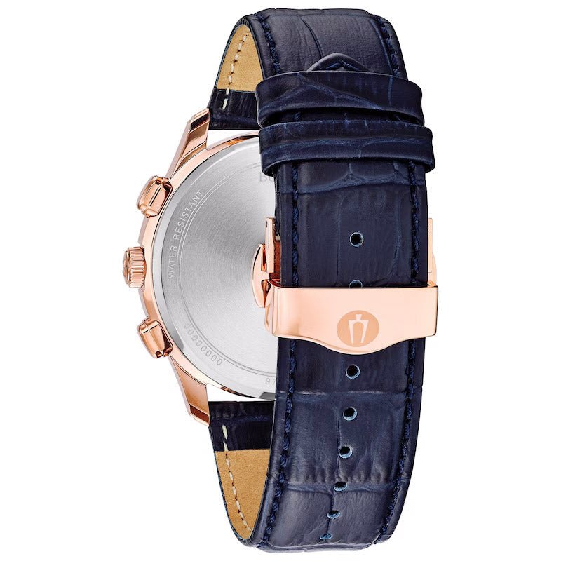 Bulova Classic Mens Blue Watch 97b170 -korean beauty