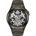 Bulova Maquina Mens Silver Watch 98a179 -korean beauty