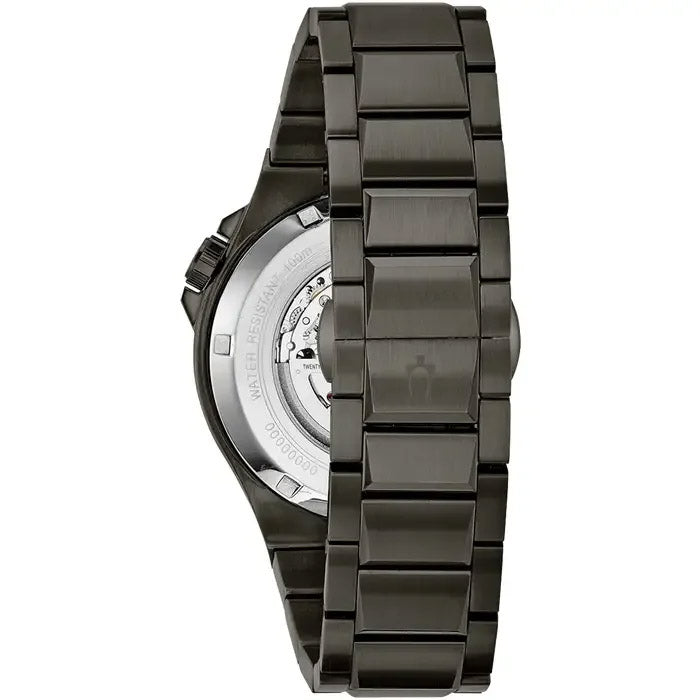 Bulova Maquina Mens Silver Watch 98a179 -korean beauty