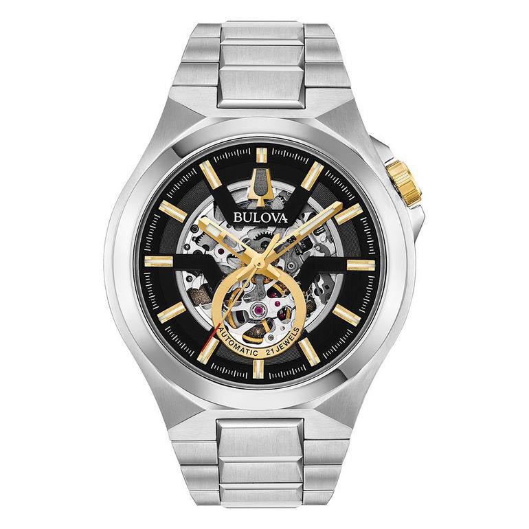 Bulova Maquina Mens Black Watch 98a224 -korean beauty