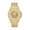 Bulova Crystal Mens Gold Watch 98a292 -korean beauty