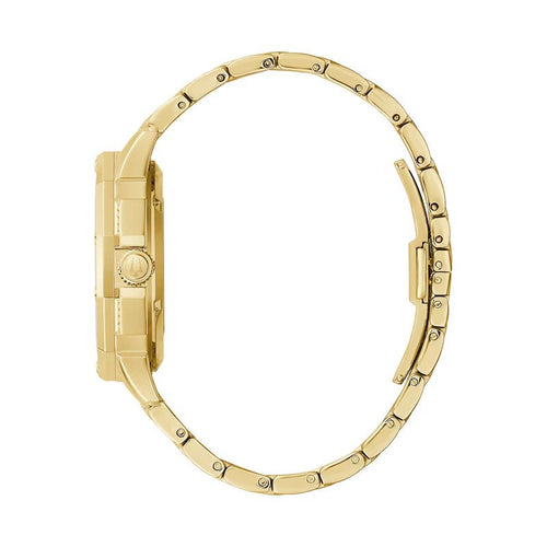 Bulova Crystal Mens Gold Watch 98a292 -korean beauty