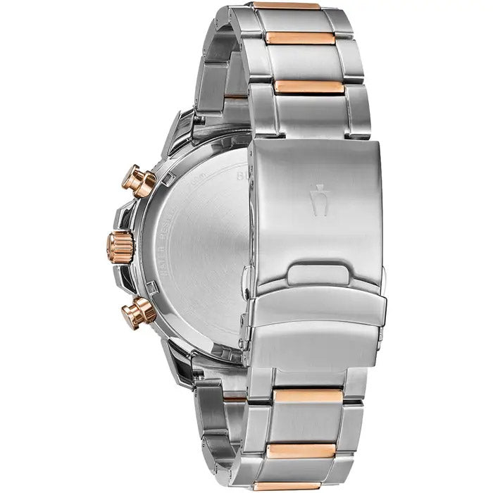 Bulova Marine Star Mens Blue Watch 98b301 -korean beauty