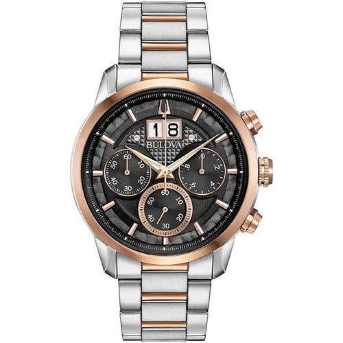 Bulova Classic Mens Black Watch 98b335 -korean beauty