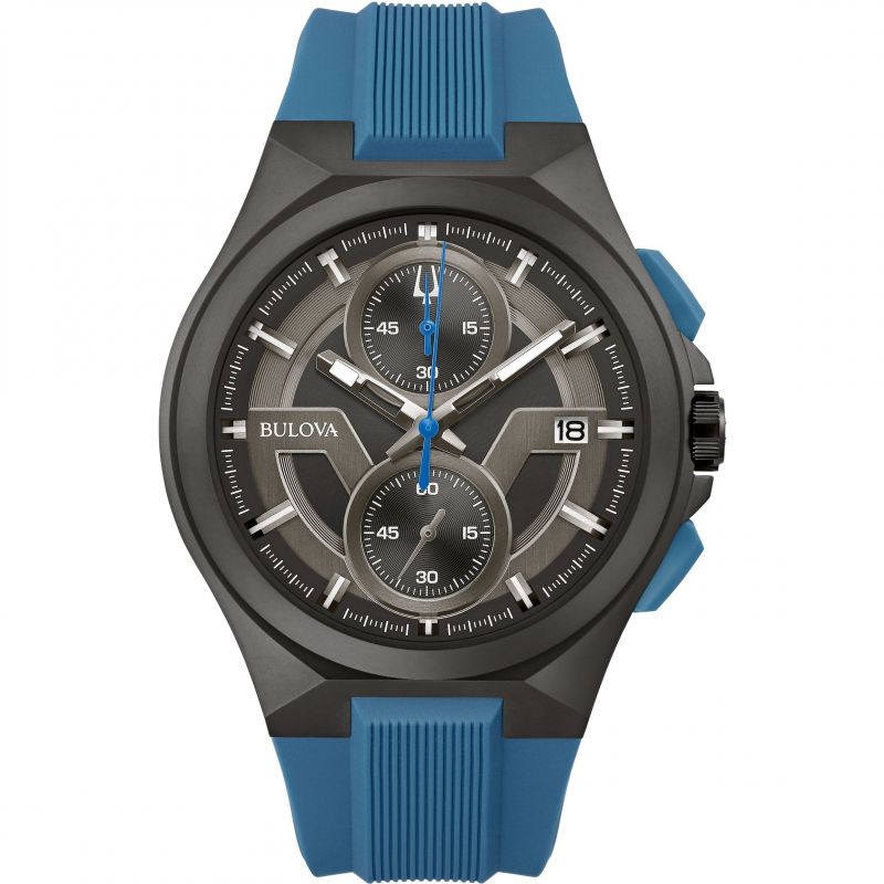 Gents Maquina Blue Strap Watch 98b380 -korean beauty