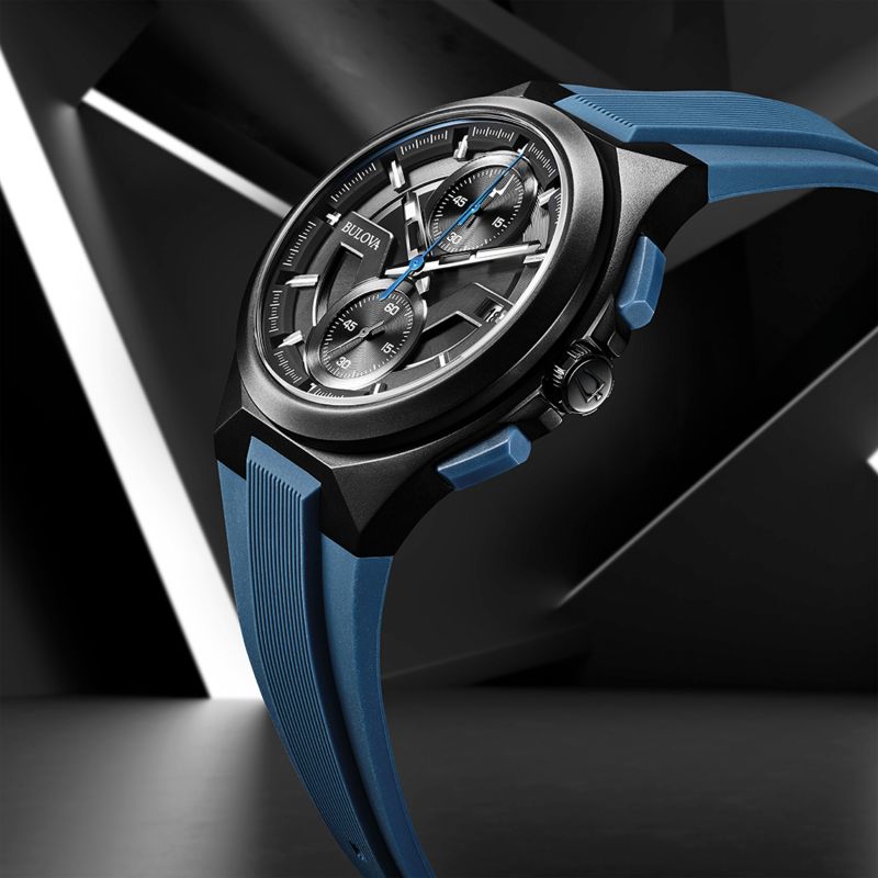 Gents Maquina Blue Strap Watch 98b380 -korean beauty