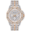 Bulova Crystal Mens Silver Watch 98c133 -korean beauty