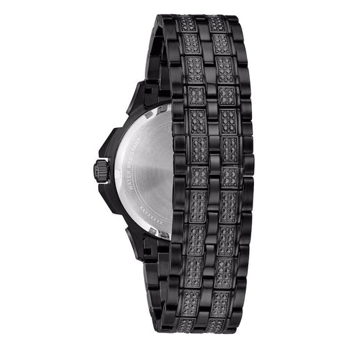 Bulova Crystal Mens Black Watch 98c134 -korean beauty