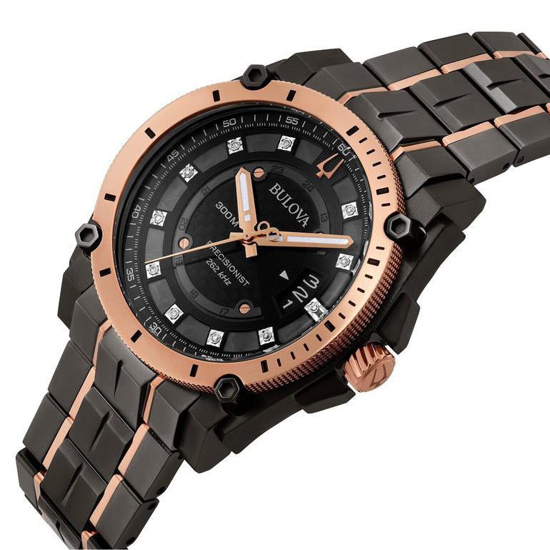 Bulova Icon Mens Black Watch 98d149 -korean beauty