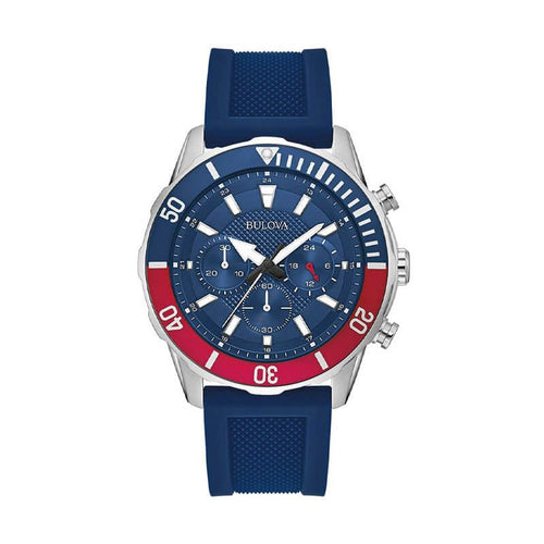 Bulova Exclusive Mens Blue Watch 98k111 -korean beauty