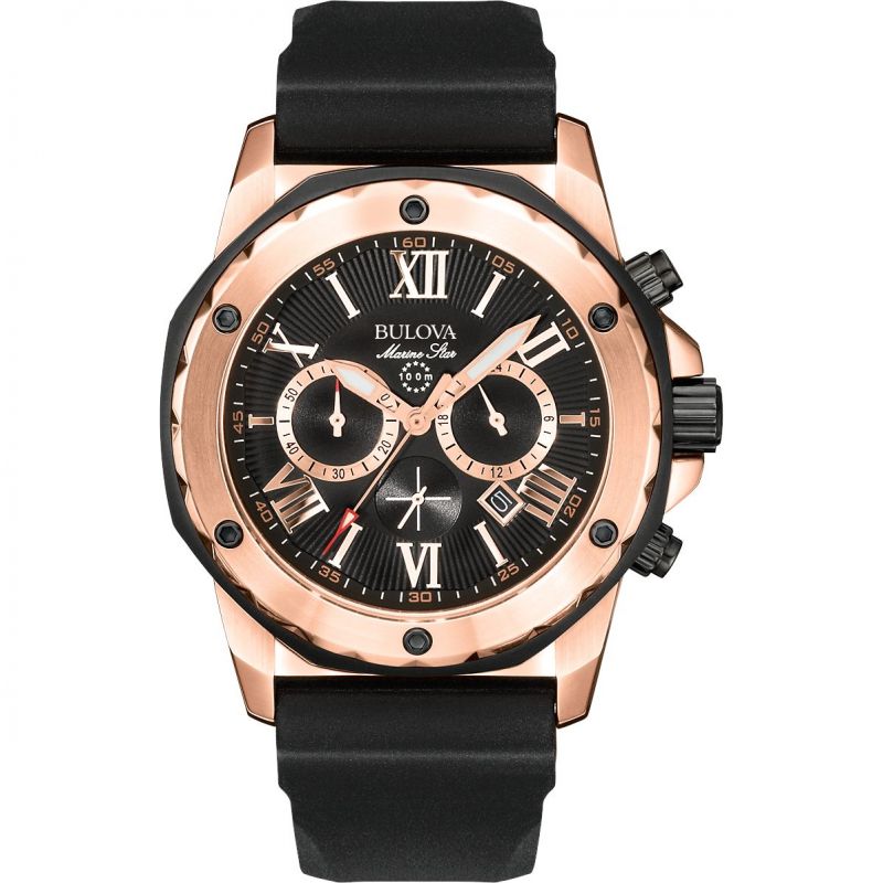 Gents Sutton Black Strap Watch 98a304 -korean beauty