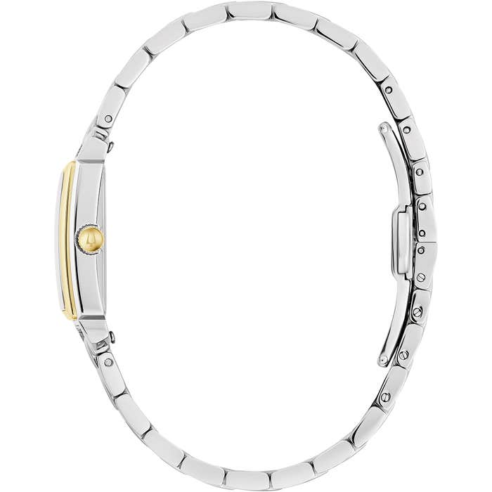 Ladies Sutton Two Tone Rectangle Watch 98p220 -korean beauty